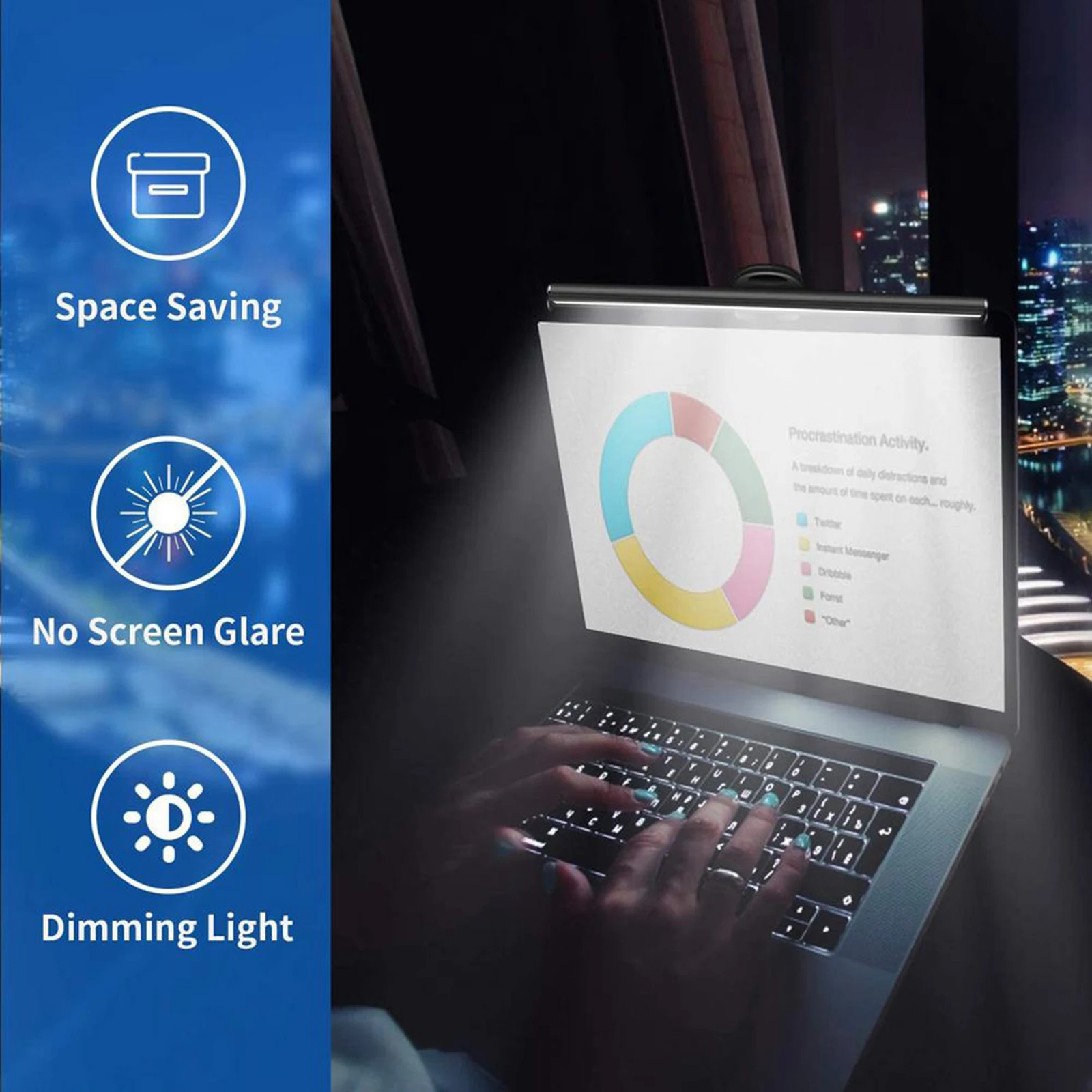

Laptop Monitor Screenbar Light USB Lamp Office Desk Lamp Eye Protection