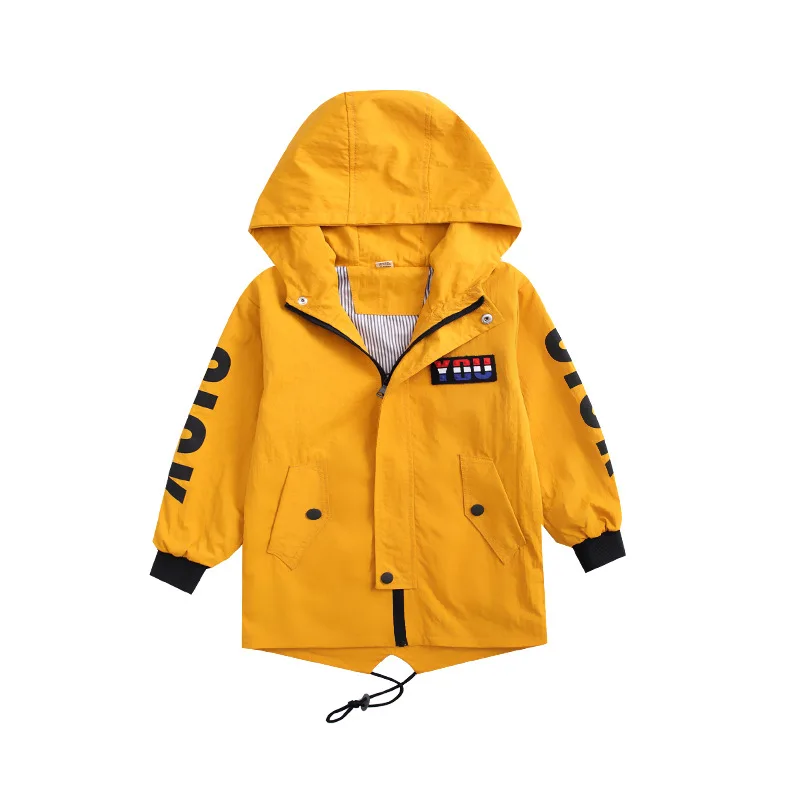 

2021 Zipper Spring Autumn Boy Coat Jackets Overcoat Top Kids Teenage Gift Children Clothes Gift Formal School High Quality