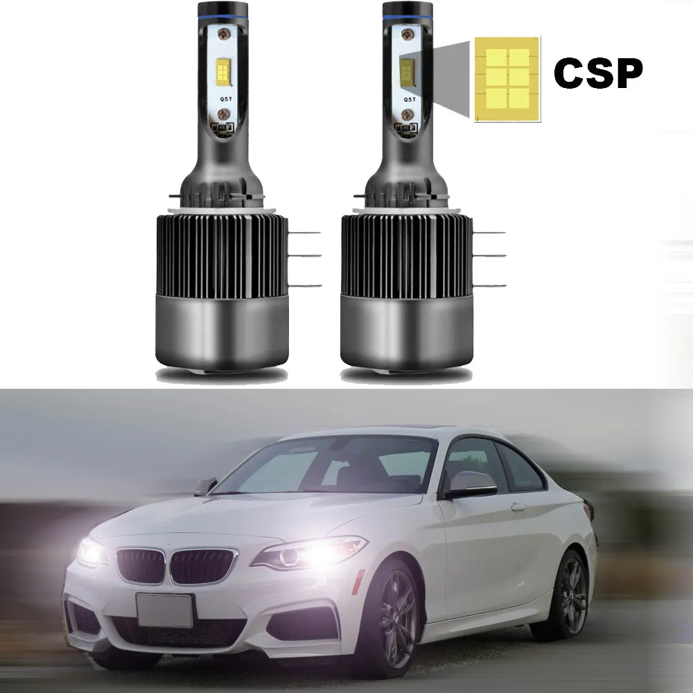 

For BMW M235i xDrive 2014 2015 2016 Led Headlight Bulbs H15 High Low Beam with Daylight Running Light