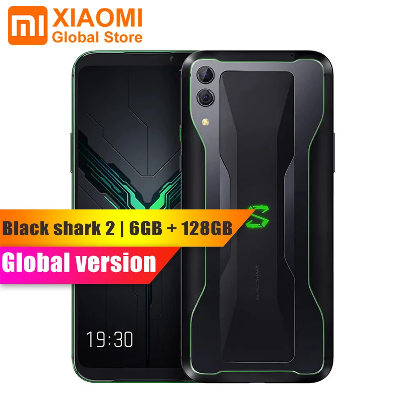 Глобальная версия Xiaomi Black Shark 2 6 ГБ 128 Восьмиядерный Snapdragon 855 39 &quot64MP + 13MP камера