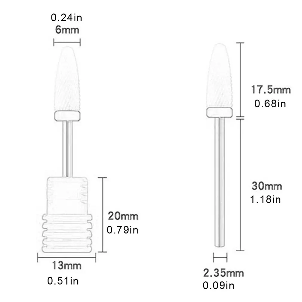

Nail Ceramic Motor ceramics Sander accessories cutter for manicure Fingernaill Lamp Nail Gel Polish Dryer 1 pcs