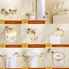 Роскошная блестящая Полка для полотенец с золотыми кристаллами, металлический держатель зубной пасты, набор аксессуаров для ванной комнаты, настенный поворотный держатель для ершика для туалета