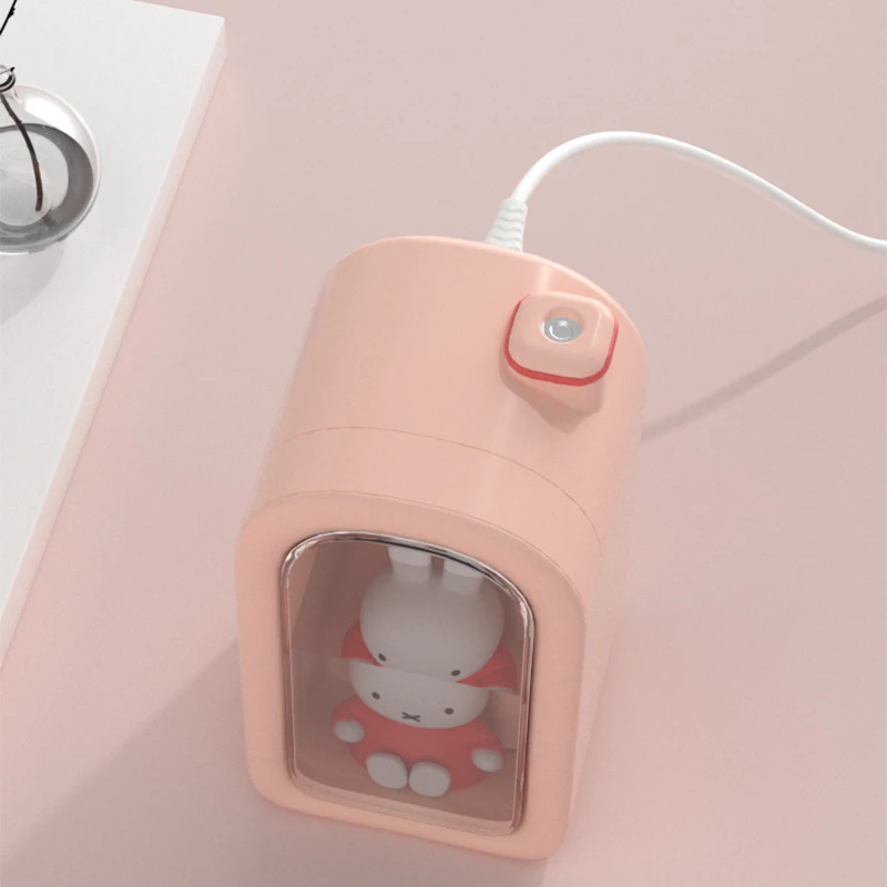 Miffy 380ML Cool Mist Humidifier For Bedroom Mini Air Humidifier Cute Type C Port Diffuser With Night Light For Home Office Gift
