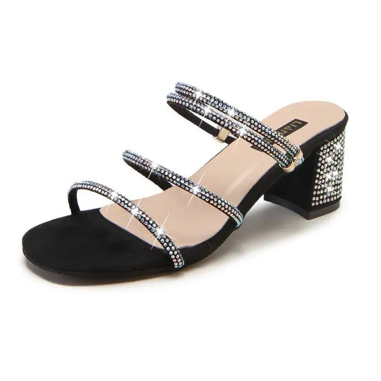 Женские сандалии со стразами женская обувь 2019 | Обувь
