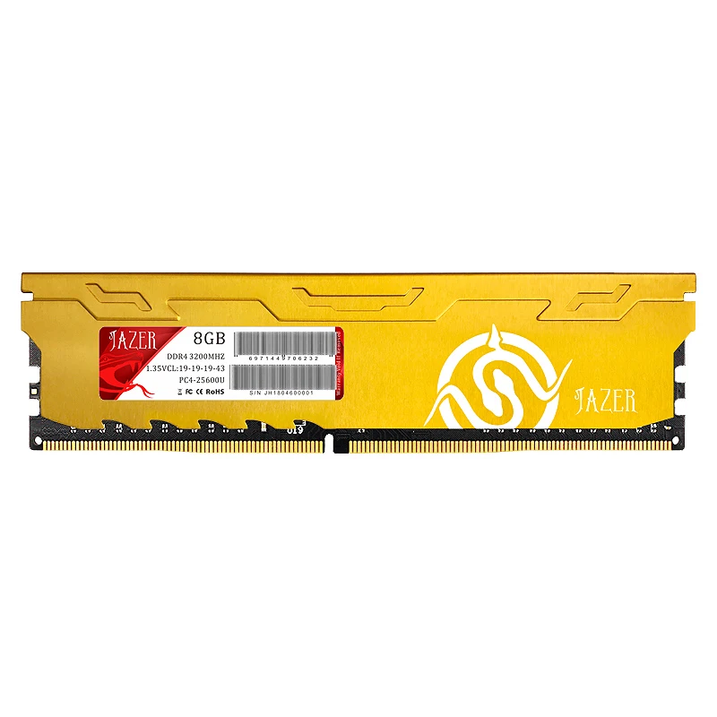 

Модуль памяти JUHOR DDR4, 8 ГБ, 3200 МГц, 1,35 в, 288 контактов, поддержка XMP2.0