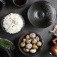 japanese style trumpet bowl set creative home restaurant rice bowl ceramic dinner rice soup bowl kitchen ceramic tableware
