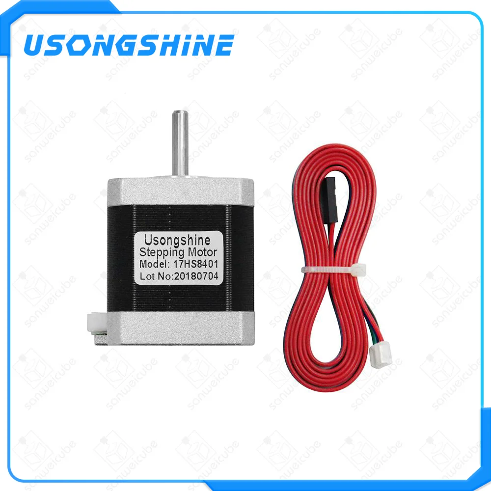 Usongshine 5 шт./лот 4-свинец 17HS8401 мотор Nema17 шаговый двигатель с проводами 42 двигатель 1.8A CE Рош ЧПУ лазер для 3D принтер моторы