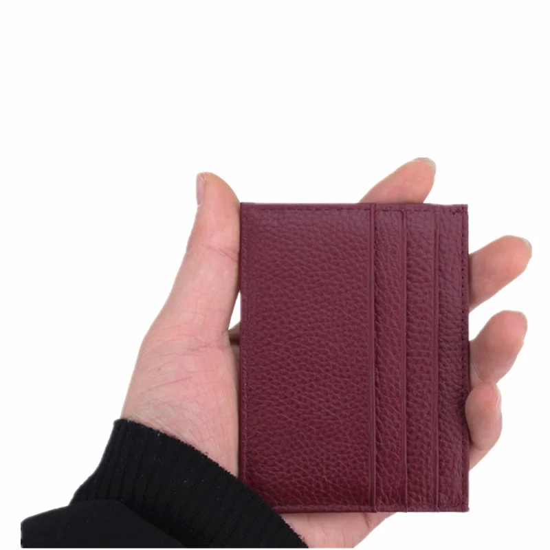 Фиолетовый 1 шт. твердый Rfid держатель для карт женский тонкий кошелек визиток