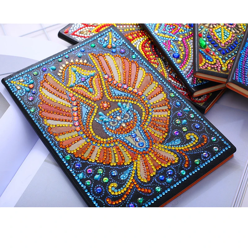 

DIY Special Shaped Diamond Painting Notebook Animal owl Diary Book Pages A5 Notebook Embroidery Diamond Cross Stitch Craft Gift
