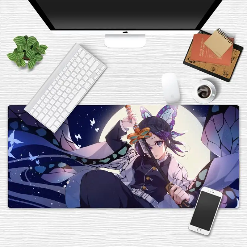 

Demon Slayer anime Desk Table Protect Game Office Work Mouse Mat pad XXL XL X Non-slip Laptop Cushion