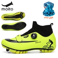 winter men mtb cycling shoes high top road bike sneakers sapatilha ciclismo women professional self locking bicycle shoe size 47