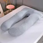 Полосатая поддерживающая Подушка для беременных женщин U-образная многофункциональная подушка для сна на боку для беременных женщин