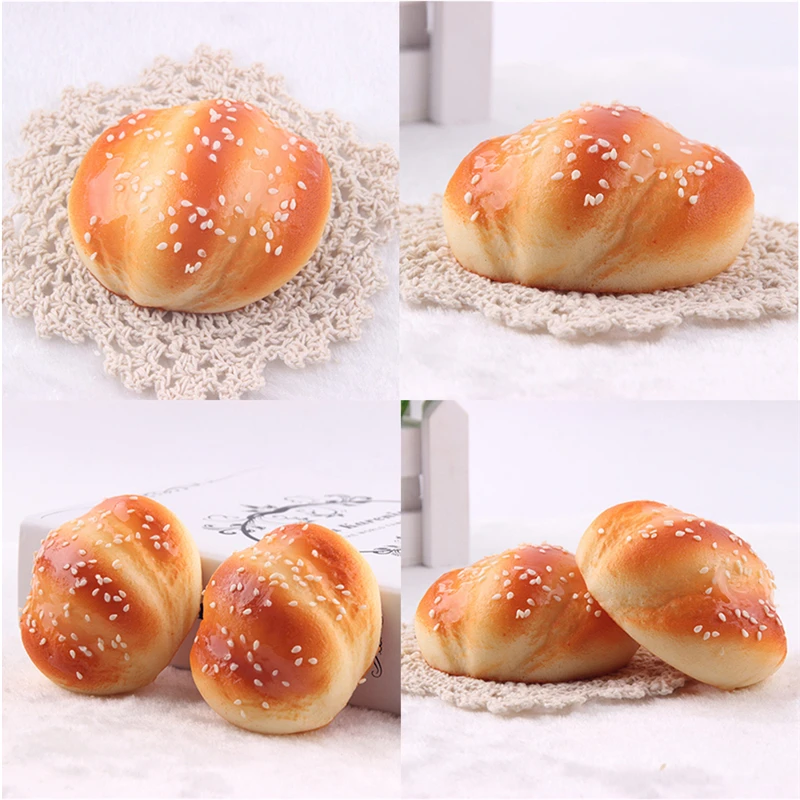 

New 8cm Kawaii Squishy Buns Toast Bread Cartoon Soft Kids Toy Cellphone Straps
