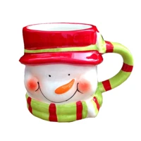 creative christmas gift mug santa claus elk couple water cups snowman penguin drinking coffee mug reindeer cartoon cups holiday