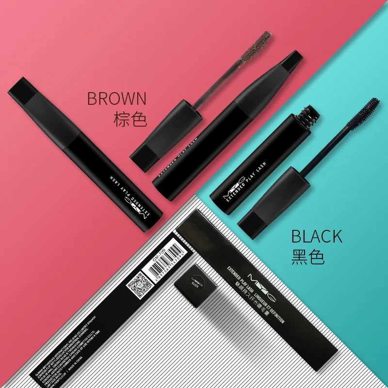 MYG макияж удлиненные play Lash Lingueur et Definition mascaras водонепроницаемые, удлиненные тушь для ресниц черный и коричневый 7 г 1 шт