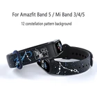 Ремешок для Amazfit Band 5, Xiaomi Mi Band 5, 4, силиконовый сменный ремешок для MiBand 3, 4, мультяшный спортивный браслет, аксессуары
