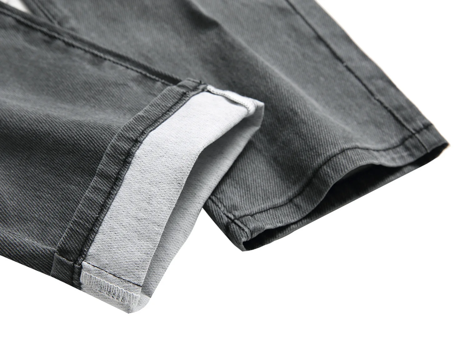 

2020 Men's New Elastic Coating Casual Jeans Youth Slim Light Yellow Denim Pants Fashion