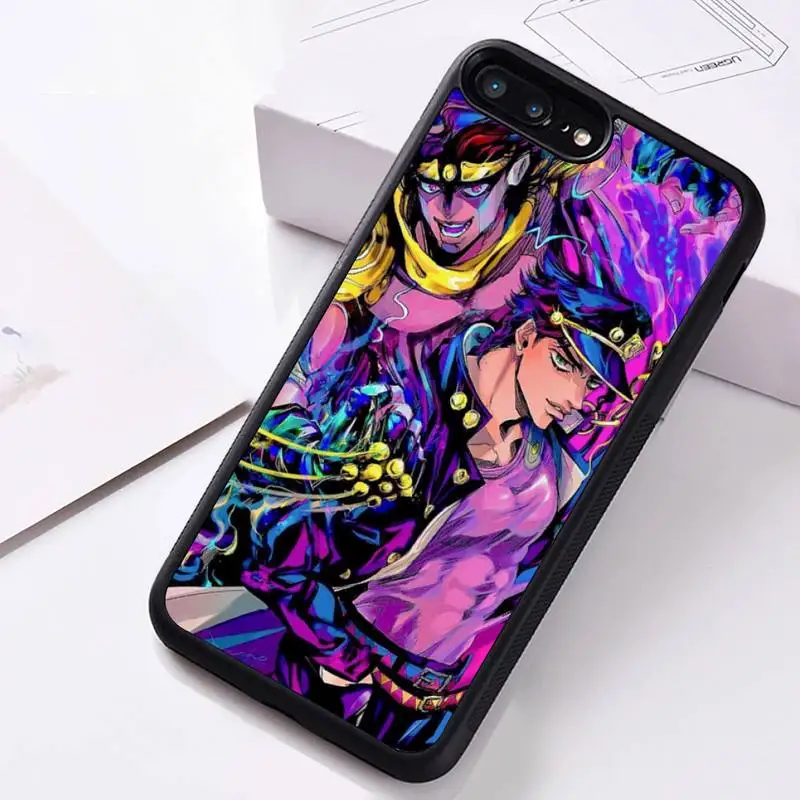 

jojo's bizarre aventures Phone Case Rubber for iPhone 11 pro XS MAX 8 7 6 6S Plus X 5S SE 2020 XR case