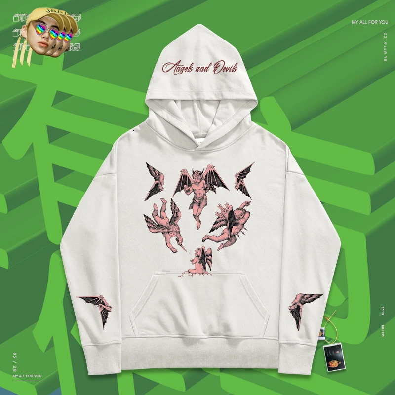 Одежда с длинными рукавами креативные толстовки Bboy Rap капюшоном для пары