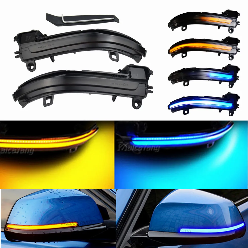 

2pcs Dynamic Blinker LED Turn Signal Side Mirror Lights Indicator for BMW F20 F30 F31 F21 F22 F23 F32 F33 F34 X1 E84 F36 1 2 3 4