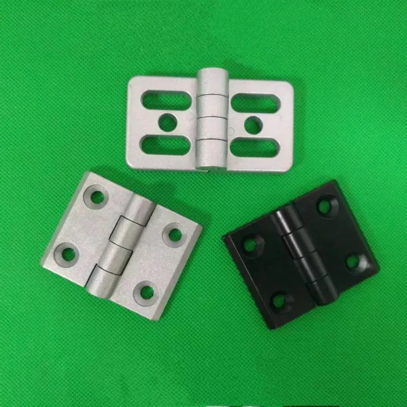 

2020 3030 3040 4040 Metal Hinge Zinc Alloy Hinge Finished Aluminum Hinge Door Hinge Connector Black Or Sliver Color