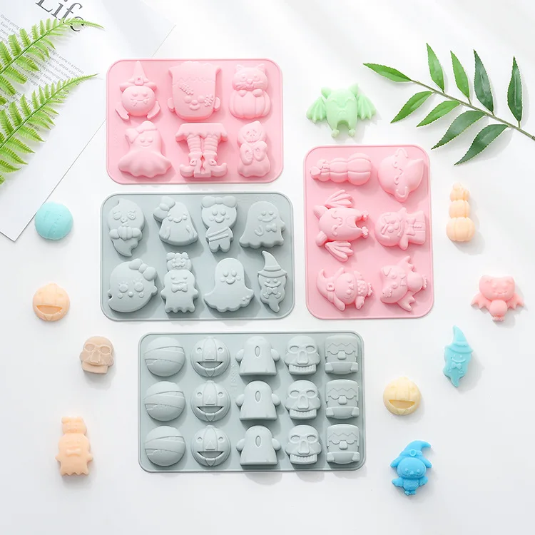 Силиконовая форма сделай сам для торта на Хэллоуин мыла ручной работы в форме