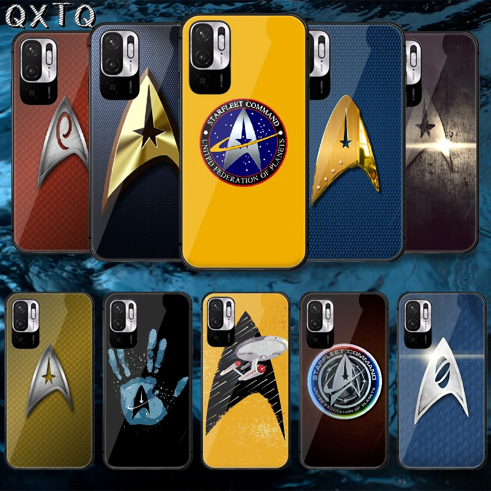 

QXTQ Star TV Treks Tempered Glass Phone Case Bag Cover For Xiaomi Redmi Note 7 8 9 10 A C T S Pro K 30 40 Cover Trend Hoesjes