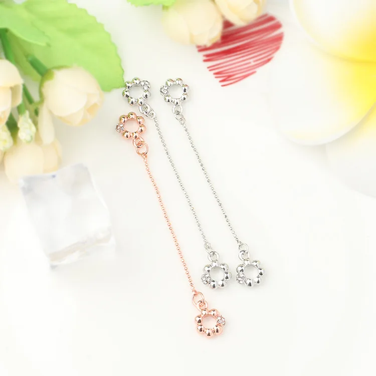 Новинка 2020 оригинальные бусины из сплава и ПАВЕ цепочка с шармами розовый