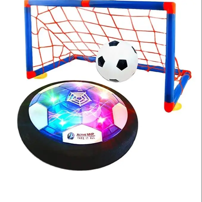 ZK20 Soccer Ball Indoor Football Toy LED Light Flashing Ball Toys  Air Power Hover Colorful Music Ball Kid Sports Game Gifts