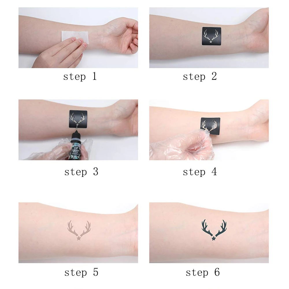 115 шт. маленькая тату книга трафаретов набор карт боди-арт живопись DIY блестящие