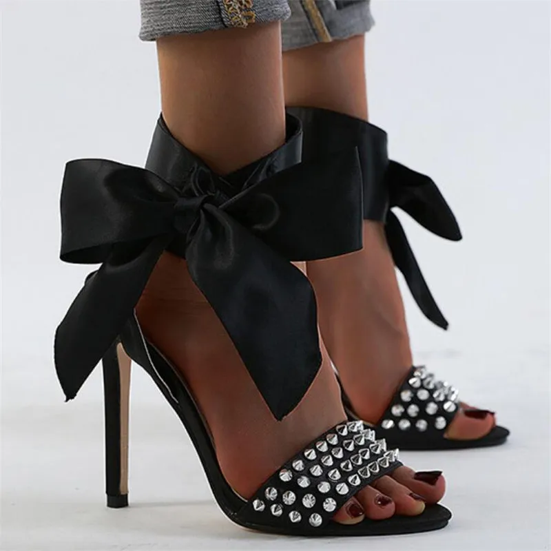 

Women Sandals Stiletto High Heel Shoes Sandalias Mujer 2020 Strap Ankle Wrap OL Sexy Pumps Party Dress Shoes Women Size 35~42