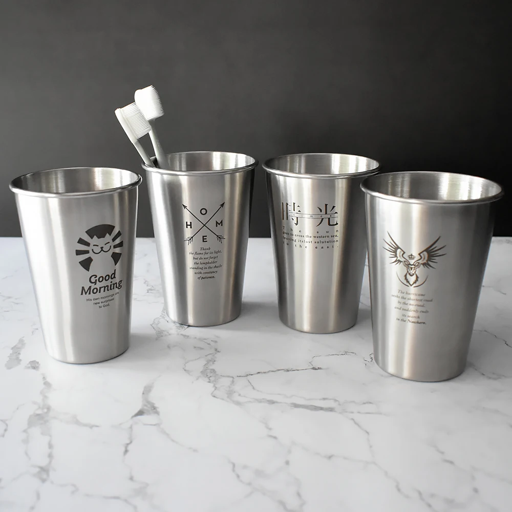 Европейская Питьевая чашка из нержавеющей стали кружка для полоскания рта