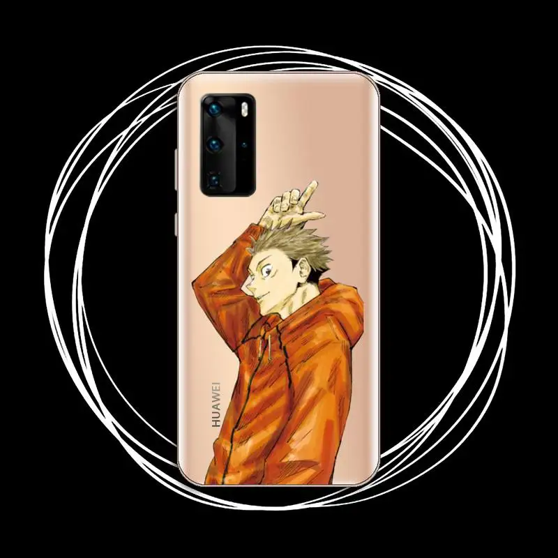 

Jujutsu Kaisen Japan anime Phone Case Transparent for Huawei P honor 8 10i 20 30 40 smart 2019