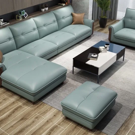 Необыкновенная Роскошная итальянская мебель для дома из натуральной кожи