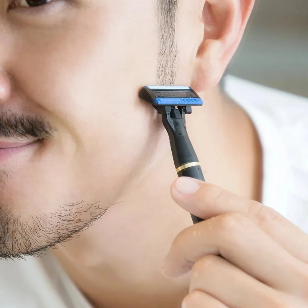 Origianl Xiaomi Huanxing Shaver Manual Razor Beard Shaving Magnetic Shavings Replaceable Blade Clip Not Electric | Бытовая техника