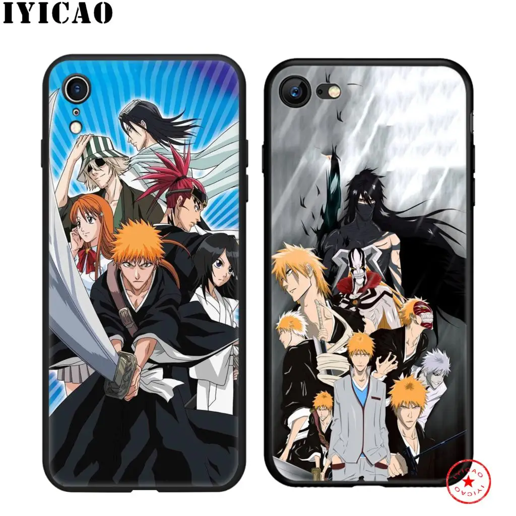 IYICAO Аниме Bleach мягкий черный силиконовый чехол для iPhone 11 Pro Xr Xs Max X или 10 8 7 6 6S Plus 5 5S SE
