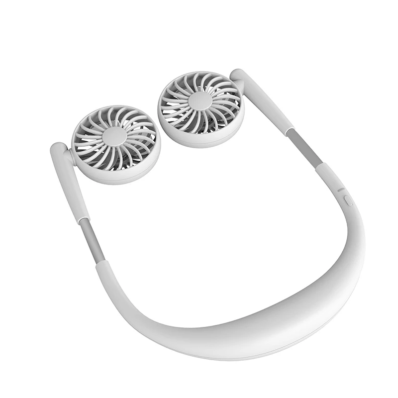 USB Перезаряжаемый 2000MAh Портативный подвесной шейный спортивный вентилятор для
