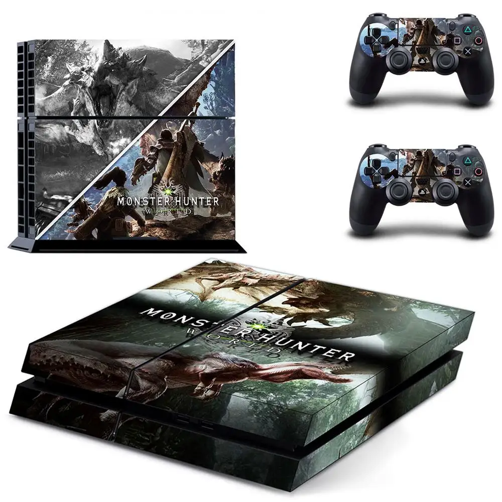 Игроманов костюм Монстер Хантер для Мир PS4 Стикеры Play station 4 кожи наклейка Игровые