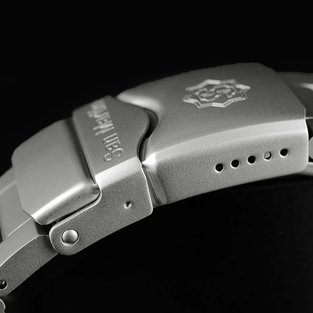 Часы San Martin Diver из нержавеющей стали пескоструйные автоматические механические