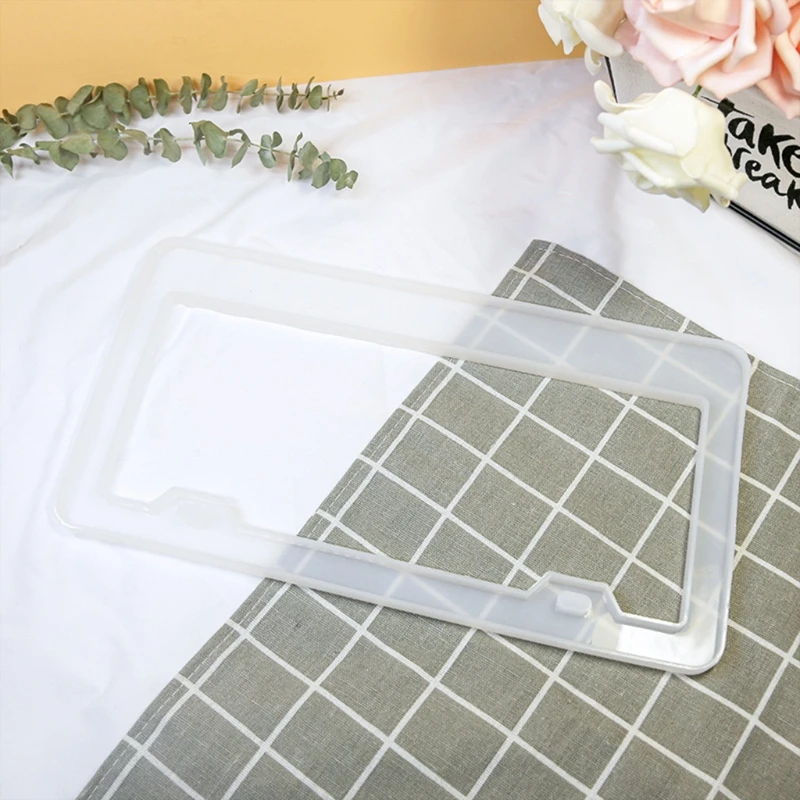 

DIY Crafts Jewelry Making Tools Epoxy Resin Mold License Plate Frame Casting Silicone Mould for DIY Crafts