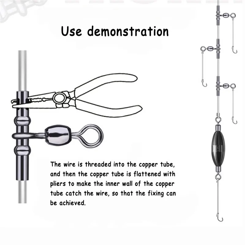 50 шт. рыболовные Вертлюги 3 ходовые рыболовная снасть для морской рыбалки с