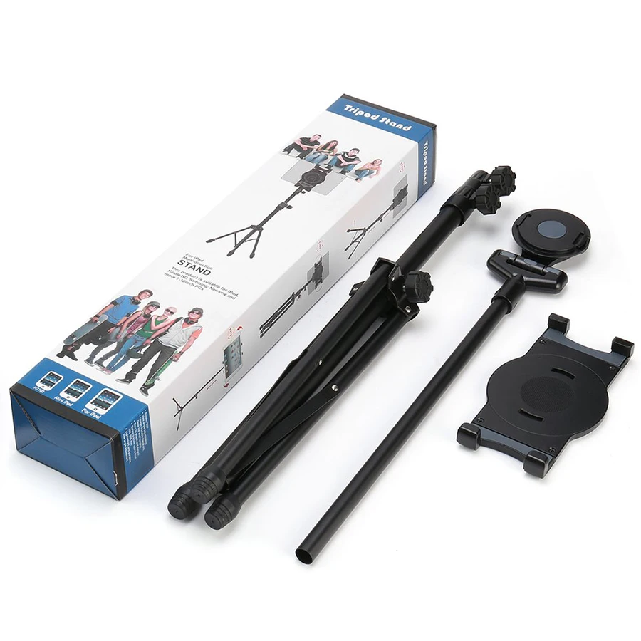 

MAMEN Foldable Tablet Tripod Universal Tripod Support Stand For 7-10 inch Tablet Adjustable Height With 360 Rotation Holder