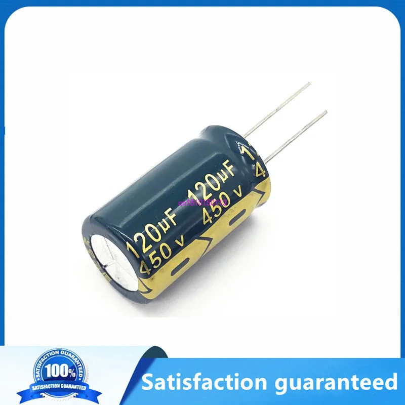 

5pcs/lot 120UF high frequency low impedance 450v 120UF aluminum electrolytic capacitor size 18*30 mm 20%