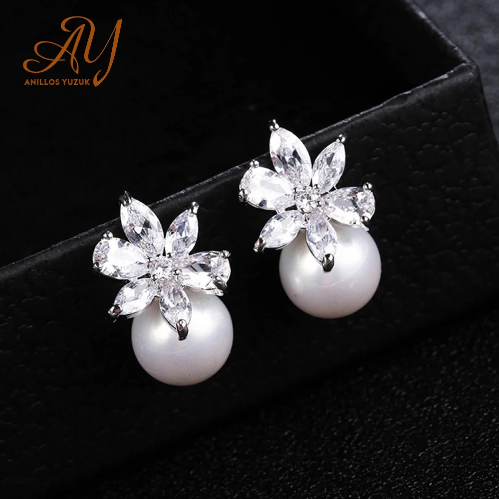 

Женские серьги-гвоздики с жемчугом, серебро 925 пробы