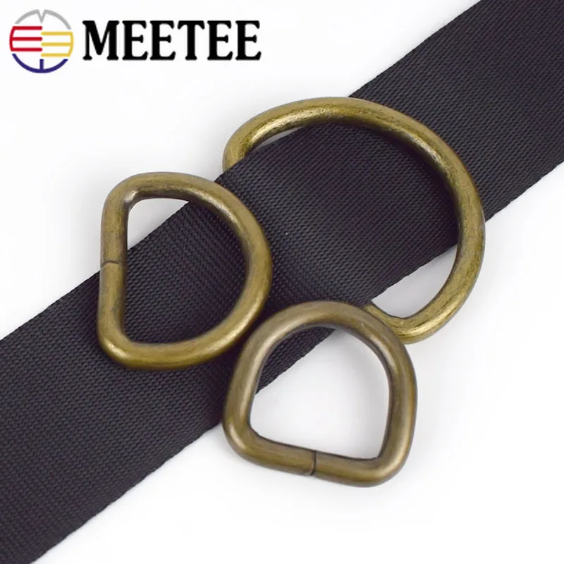Meetee ID20/25/32/38mm 5pcs D Ring Adjustable Metal Buckle for Bag Belt Bikini Opening Hook Handmade Hardware Accessories BF209 | Дом и сад