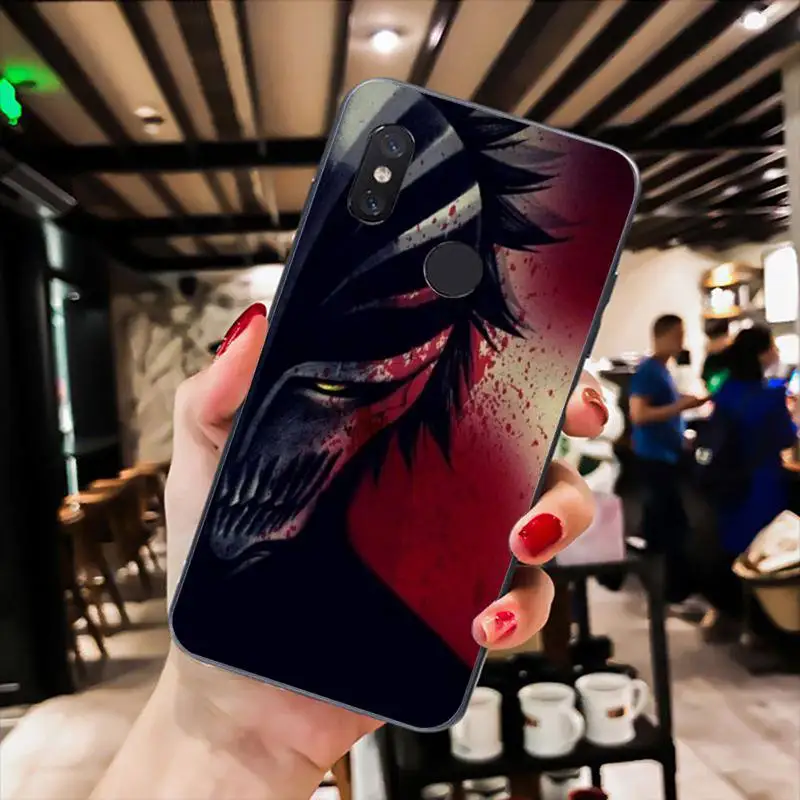 

Anime Bleach Phone Case For Xiaomi Mi 5 6 A2 A2lite A1 9 9SE 8Lite 8explorer Pocophone F1 Black Soft TPU Cove Fundas