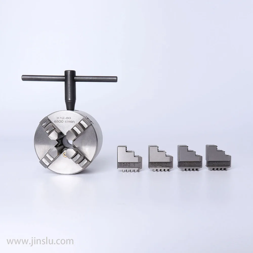 Патрон для токарного станка K12-80 Самоцентрирующийся 3 дюйма 4 зажима 80 мм |