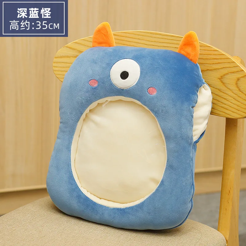 

Creative Visible Play Game Animals Hand Warmer Little Monster Plush Toy Winter Keep Warm Hand Cold Protective Tool Pilow Gift