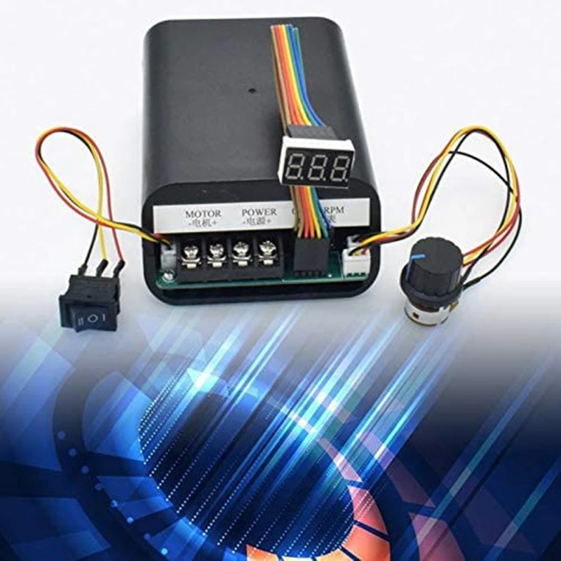 DC 10-55V 60A ШИМ контроллер скорости двигателя CW CCW Реверсивный переключатель 12 24 36V |