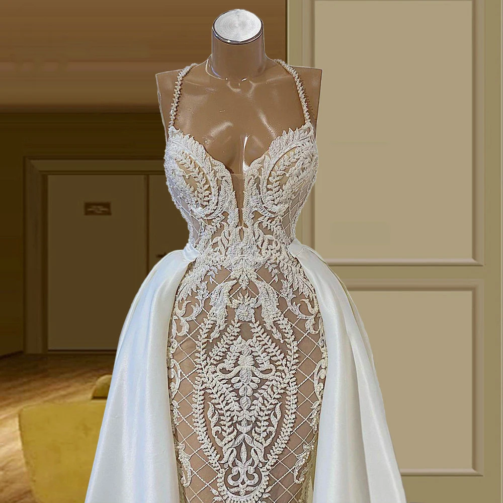 

YILIBER Evening dresses 2021 vintage vlack pearls long sleeves evening gowns beading prom dresses for women short dresses